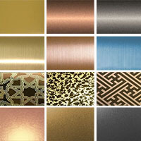 PVD Coated decorative stainless steel sheets